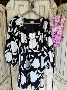 NWT kate spade Black Dress with Branded Neck Label xl